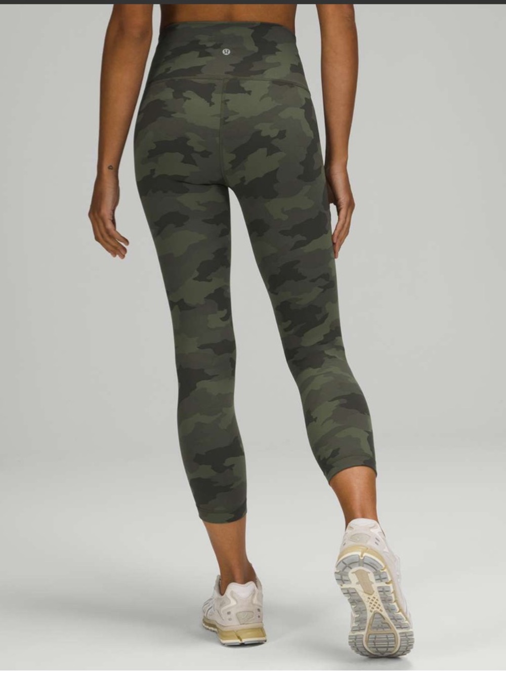 lululemon athletica Wunder Train High-Rise Crop — Heritage Camo Green Size 6